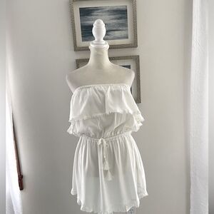 Victoria’s Secret white dress swimsuit cover size medium